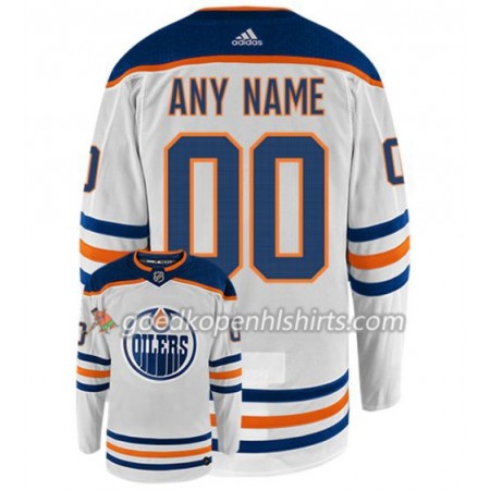 Edmonton Oilers Custom Adidas Wit Authentic Shirt - Mannen